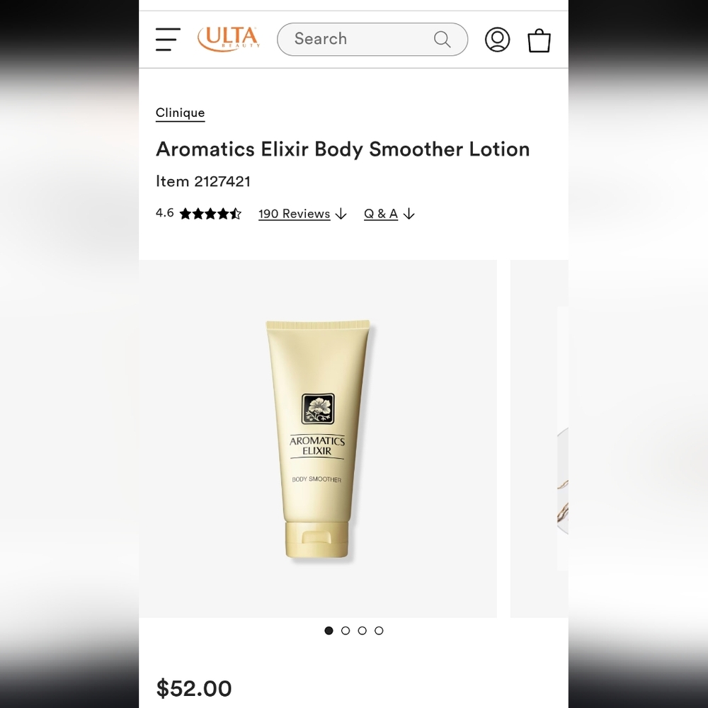 Clinique Aromatics Elixir Body Smoother Lotion